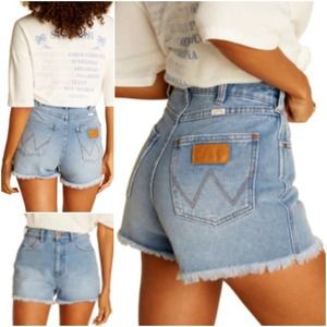 Billabong X Wrangler Showdown Denim Shorts Cut Offs Women's Size 26